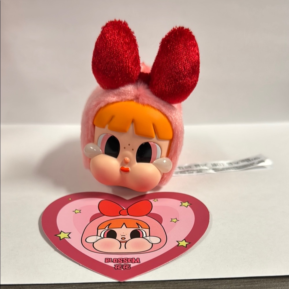 NWOT CRYBABY × Powerpuff Girls Series-Vinyl Face Plush - Blossom (Authentic) - Picture 2 of 14